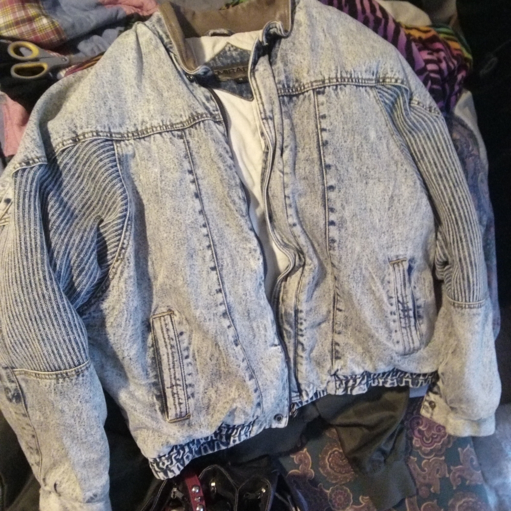 Vintage 80s Acid Wash Denim Jacket By Mirage